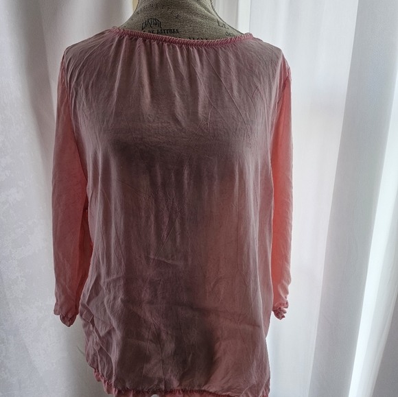 Vtg Michael Leu Pink Top M Structured Twist Lock Box Handbag Bag & Jeans 12 - Picture 9 of 16